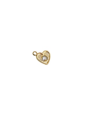 COLGANTE B/ORO CORAZON PEQ CON ZIRCON ENGASTADO
