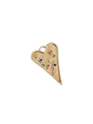 COLGANTE B/ORO CORAZON CON ZIRCONES COLORES 5MS