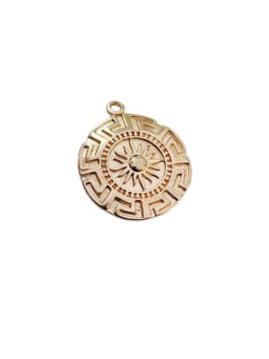 COLGANTE B/ORO MEDALLA ESTRELLA GUIA 25MM