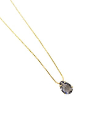 CADENA LISTA B/ORO 3MS VENECIANA LUZ LILA 45CM1