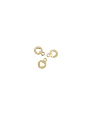 COLGANTE B/ORO MINI CORAZON HUECO