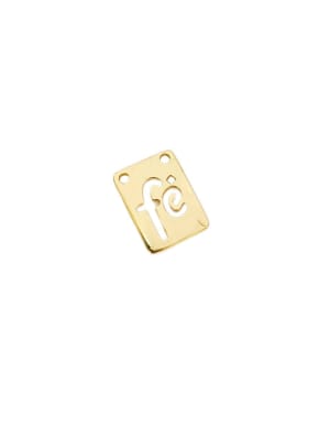 COLGANTE B/ORO RECTANGULO PALABRA FE 18X13MM1
