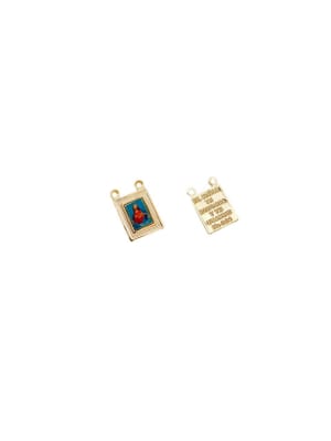 COLGANTE B/ORO ESCAPULARIO SAGRADO CORAZON DE JESUS 8X10MM