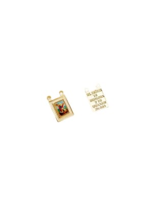 COLGANTE B/ORO ESCAPULARIO SAN MIGUEL 8X10MM1