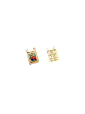 COLGANTE B/ORO ESCAPULARIO SAGRADO CORAZON DE MARIA 8X10MM