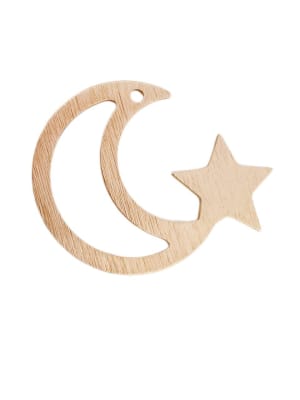 COLGANTES DE ALUMINIO LUNA Y ESTRELLA DORADA 45X52MM1