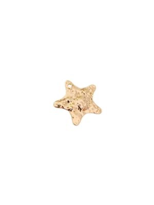 COLGANTE B/ORO ESTRELLA MARTILLADA 18X19MM1