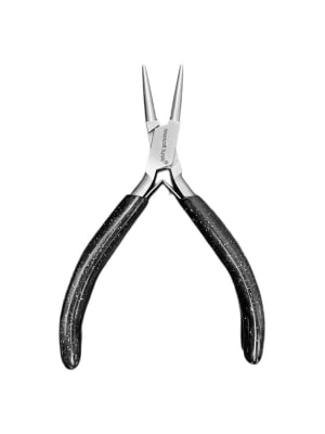 ALICATE PUNTA REDONDA GLITER MANGO NEGRO A.S