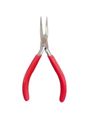 ALICATE PUNTA CURVA GLITER MANGO ROSA A.S2
