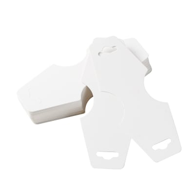 DISPLAY DE TARJETAS PARA CADENAS BLANCO 12X5CM2