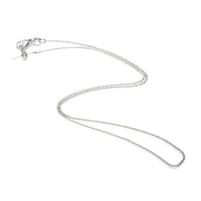 CADENA LISTA B/PLATINO ESLABONES AGUJA 45CM1