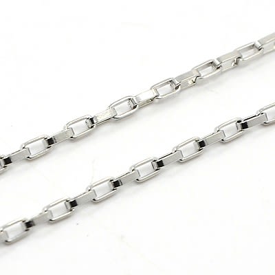 CADENA LISTA ACERO INOX. VENECIANA CUADRADA 50CM