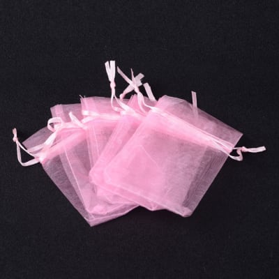 BOLSAS DE ORGANZA ROSA 9X7CM 50UND2