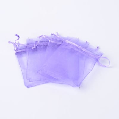 BOLSAS DE ORGANZA LILA 9X7CM 50UND2