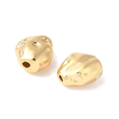 PASADORES B/O 18K PEPITAS DEFORMES 8x7x4mm