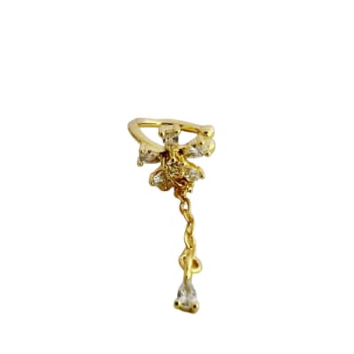 CUFF B/O FLOR CON ZIRCONES