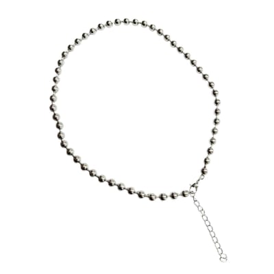 CADENA LISTA B/PLATINO MILITAR 6MM1