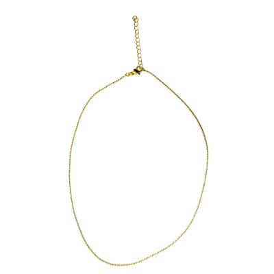 CADENA LISTA B/ORO MILITAR 1.2MM1