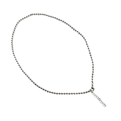 CADENA LISTA B/PLATINO MILITAR 3MM