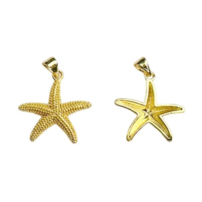 COLGANTE B/O ESTRELLA DE MAR CON ZIRCONES 23X22MM