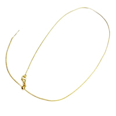 CADENA LISTA B/O CORDON REDONDO DELGADO AGUJA 47CM