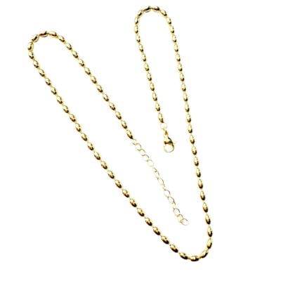 CADENA LISTA B/O TIPO ARROZ 3X5MM