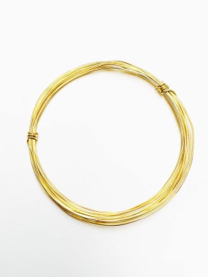 ALAMBRE BAÑO DE ORO CALIBRE 20 0.8MM