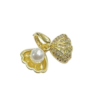 COLGANTE B/O CONCHA CON ZIRCONES Y PERLA1