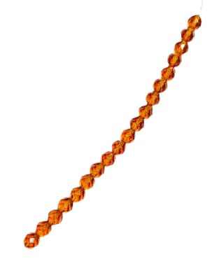 CRISTAL CHECO DK AMBER 8MM