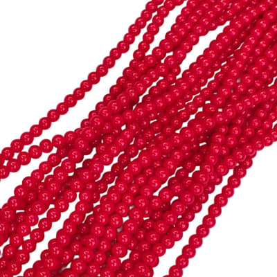 IMITACION CRISTAL LISO POR TIRA ROJO PASION  6MM1