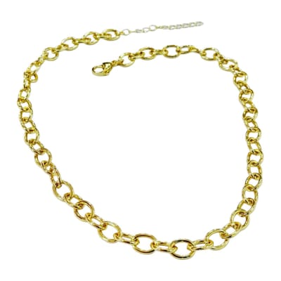 CADENA LISTA B/O CABLE ESLABON DE 7.8X10MM 45 CM + ESTENSION1