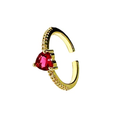 ANILLO AJUSTABLE B/O ZIRCONES CORAZON ROJO1
