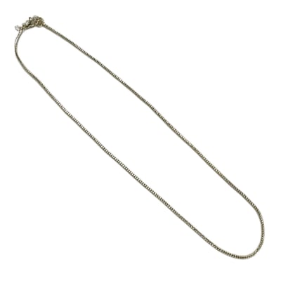 CADENA LISTA B/PLATINO TEJIDO VIKINGO 43CM1