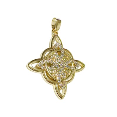 COLGANTE B/O NUDO DE BRUJA 34X31MM1