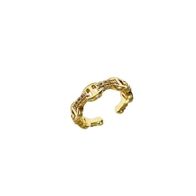 CUFF B/O ESLABON MARINERO CON ZIRCONES