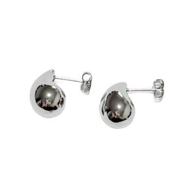 AROS LISTOS B/PLATINO ESTILO BOTTEGA 18X11MM