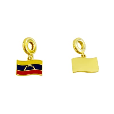 COLGANTE B/O CHARMS BANDERA DE VENEZUELA 15.3X9MM
