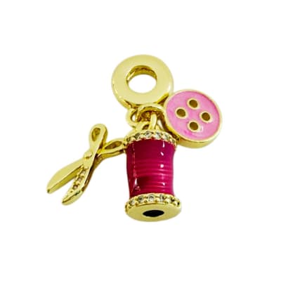 CHARM B/O COSTURERA HILO, TIJERA Y BOTON