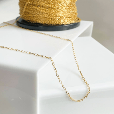 CADENA POR METRO B/O ESLABON OVALADO PEQ.1