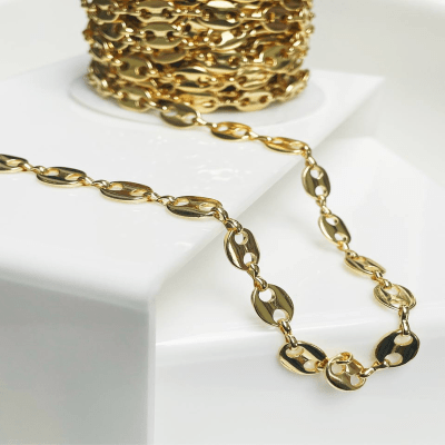 CADENA POR METRO B/O GUCCI 8X6MM
