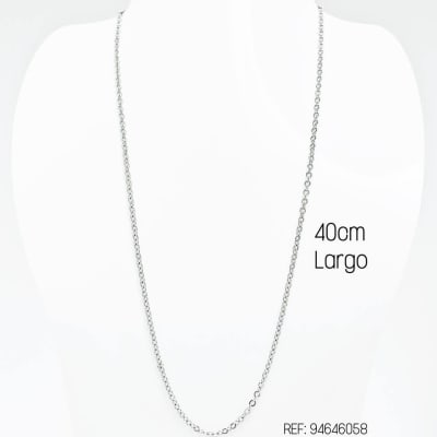 CADENA LISTA ACERO INOX. ROLO PLATEADO 2