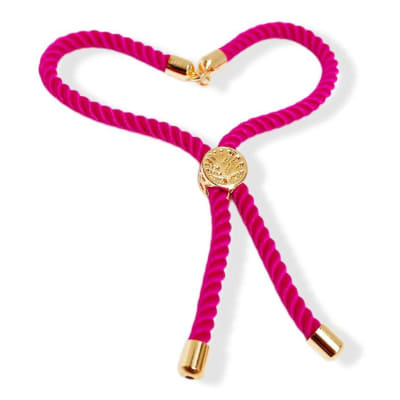 PULSERA CONECTORA NYLON FUCSIA CON ARBOL DE LA VIDA 210MM1