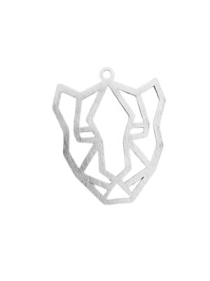 COLGANTES DE ALUMINIO LEOPARDO GEOMETRICO 54X46MM
