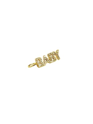 COLGANTE B/ORO BABY CON ZIRCONES 24X7MM
