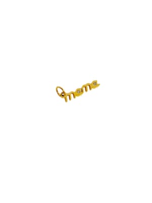 COLGANTE B/ORO MAMA CON ZIRCONES 17X4MM1