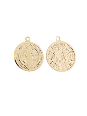 COLGANTE B/ORO SAN BENITO 25MM1