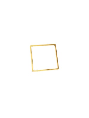 FIGURA ACERO INOX. CUADRADO DORADO 20MM