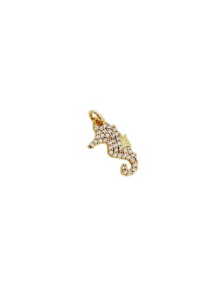COLGANTE B/ORO CABALLITO DE MAR CON ZIRCONES 15X8MM1