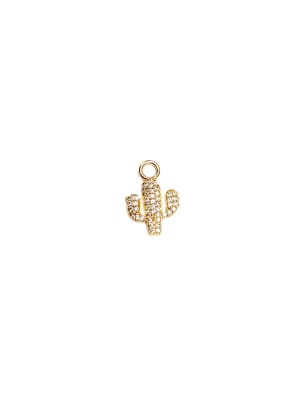 COLGANTE B/ORO CACTUS CON ZIRCONES 16X11MM1