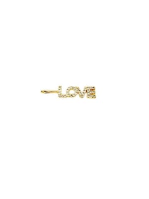 COLGANTE B/ORO LOVE CON ZIRCONES 24X5MM